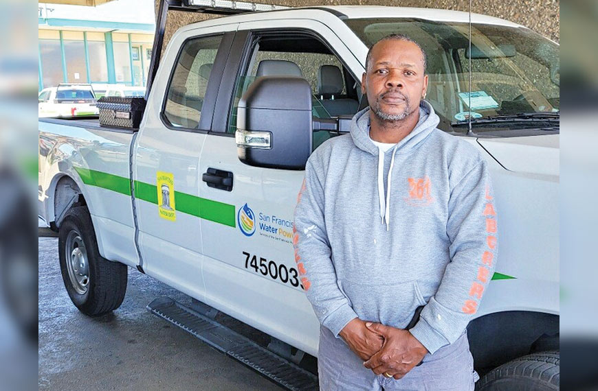 Laborers 261 member Anthony Travis works for the San Francisco Water Department.
